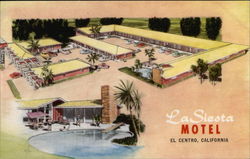 La Siesta Motel El Centro, CA Postcard Postcard