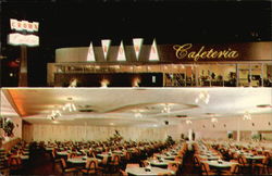 Crown Cafeteria Pasadena, CA Postcard Postcard