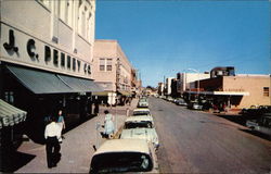 View of W. Oak St Palestine, TX Postcard Postcard