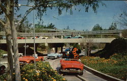 Tomorrowland Autopia Postcard