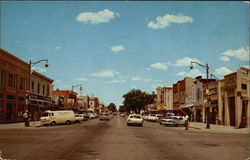 Main Street looking North Fort Morgan, CO Postcard Postcard