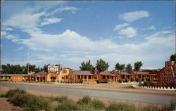 Log Cabin Lodge, on U.S. 66 Postcard