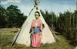 Earnestine Doyel of the Kiowa Indian Tribe Corn, OK Postcard Postcard