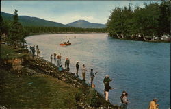 Fishing in Alaska Postcard