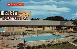 Malbis Hotel Courts Postcard