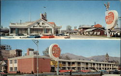 Covey's New America Motel & Coffee Shop Postcard