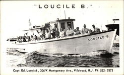 "Loucile B" - Fishing Trips Postcard