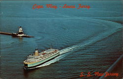 SS New Jersey Cape May, NJ Postcard Postcard