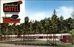 Homestead Motel Durham, NC Postcard Postcard