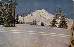 Ski Lift at Timberline Lodge Postcard