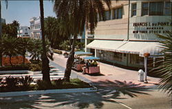 Tram at Lincoln Road Mall Postcard