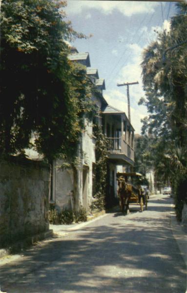 , Romantic Aviles Street St. Augustine Florida