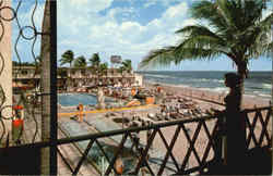 Florida Beach Hotel Scene Scenic, FL Postcard Postcard