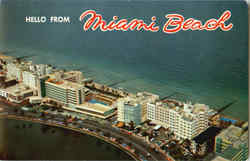 Hello From Miami Beach Postcard