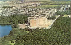 Air View Looking East Winter Park Towers, 1111 S. Lakemont Ave. Florida Postcard Postcard