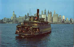 Jersey Central ferry Westfield Postcard