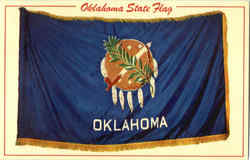 Oklahoma State Flag Postcard