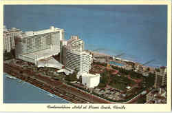 Fontainebleau Hotel At Miami Beach Florida Postcard Postcard