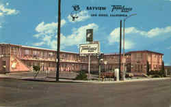 Bay View Travelodge, 1943 Pacific Hwy Postcard