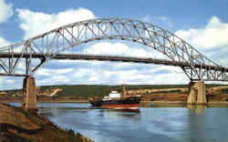 Cap Cod Canal And Sagamore Bridge Postcard