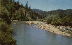 Guerneville Beach Russian River, CA Postcard Postcard