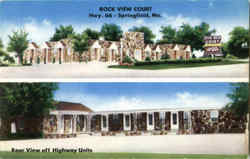 Rock View Court, Route 66 Springfield, MO Postcard Postcard