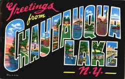 Greetings From Chautauqua Lake New York Postcard Postcard