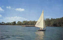 Sailing On Beautiful Seneca Lake Geneva, NY Postcard Postcard