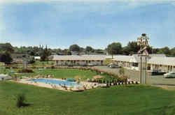 Town House Motel, Rt. 33 Hightstown, NJ Postcard 