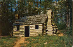 Reconstructed Continental Army Officers Hut, Morristown National Historical Park New Jersey Postcard Postcard