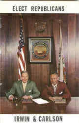 Elect Republicans Irwin & Carlson Postcard