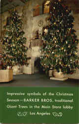 Barker Bros Gaint Christmas Trees Postcard