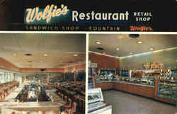 Wolfie's Restaurant Retail Shop St. Petersburg, FL Postcard Postcard