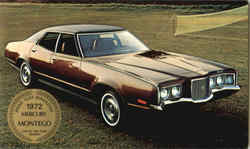 1972 Mercury Montego MX Brougham 4-door Cars Postcard Postcard