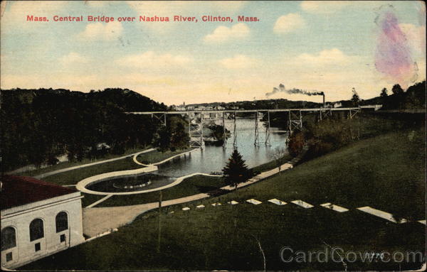 Mass. Central Bridge over Nashua River Clinton Massachusetts