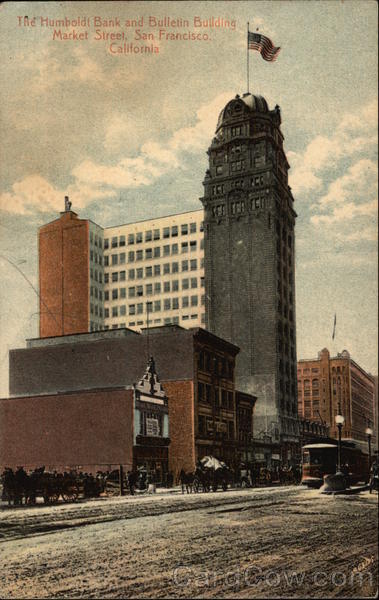 Humboldt Bank and Bulletin Building, Market Street San Francisco California