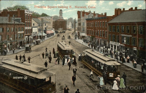 Franklin Square looking East Norwich Connecticut