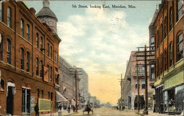 5th Street Looking East Meridian Mississippi