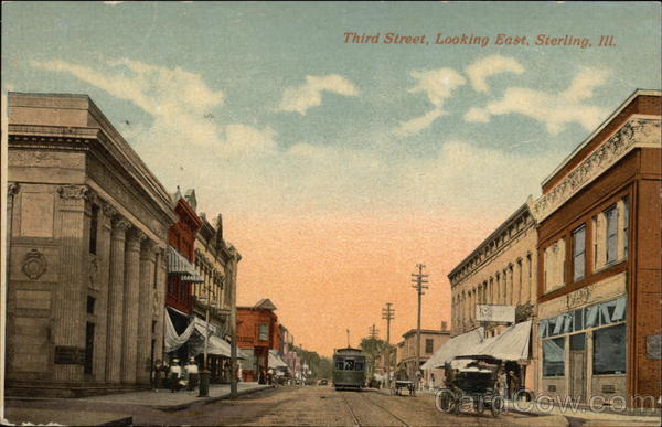 Third Street, Looking East Sterling Illinois