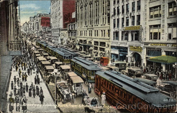 Broadway looking North from Seventh Los Angeles California