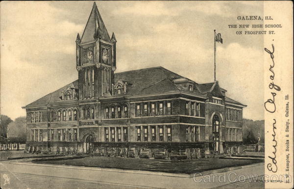 The New High School on Prospect St Galena Illinois
