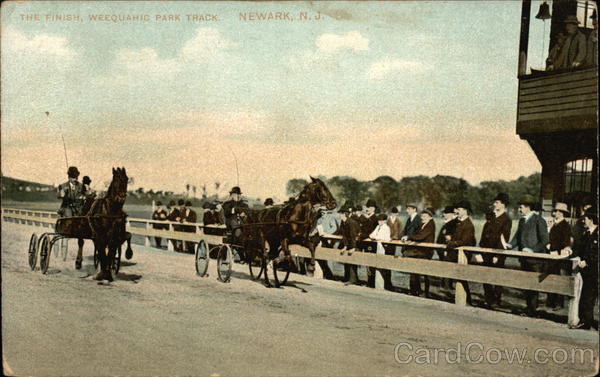 The Finish, Weequanic Park Track Newark New Jersey
