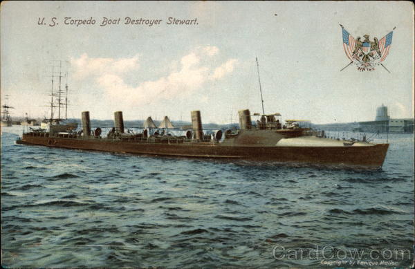 US Torpedo Boat Destroyer Stewart Navy