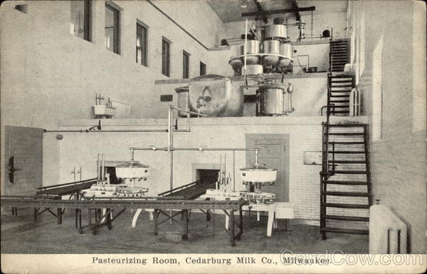 Pasteurizing Room, Cedarburg Milk Co Milwaukee Wisconsin