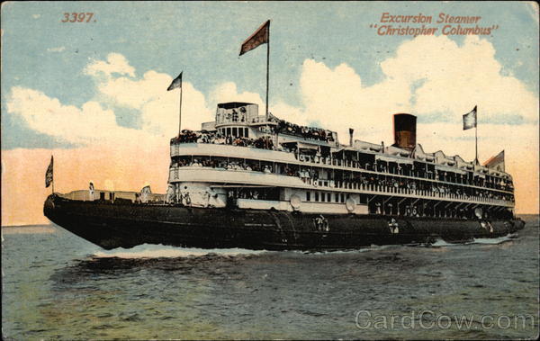 Excursion Steamer Christopher Columbus Steamers