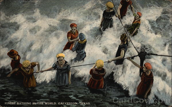 Finest Bathing in the World Galveston Texas