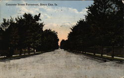 Concrete Street Pavement Sioux City, IA Postcard Postcard