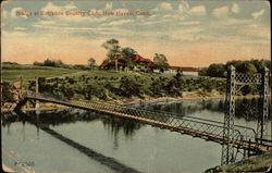 Bridge at Entrance Country Club Postcard