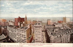 City and Lake from Majestic Building Postcard