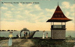 To the Fountain of Youth St. Petersburg, FL Postcard Postcard